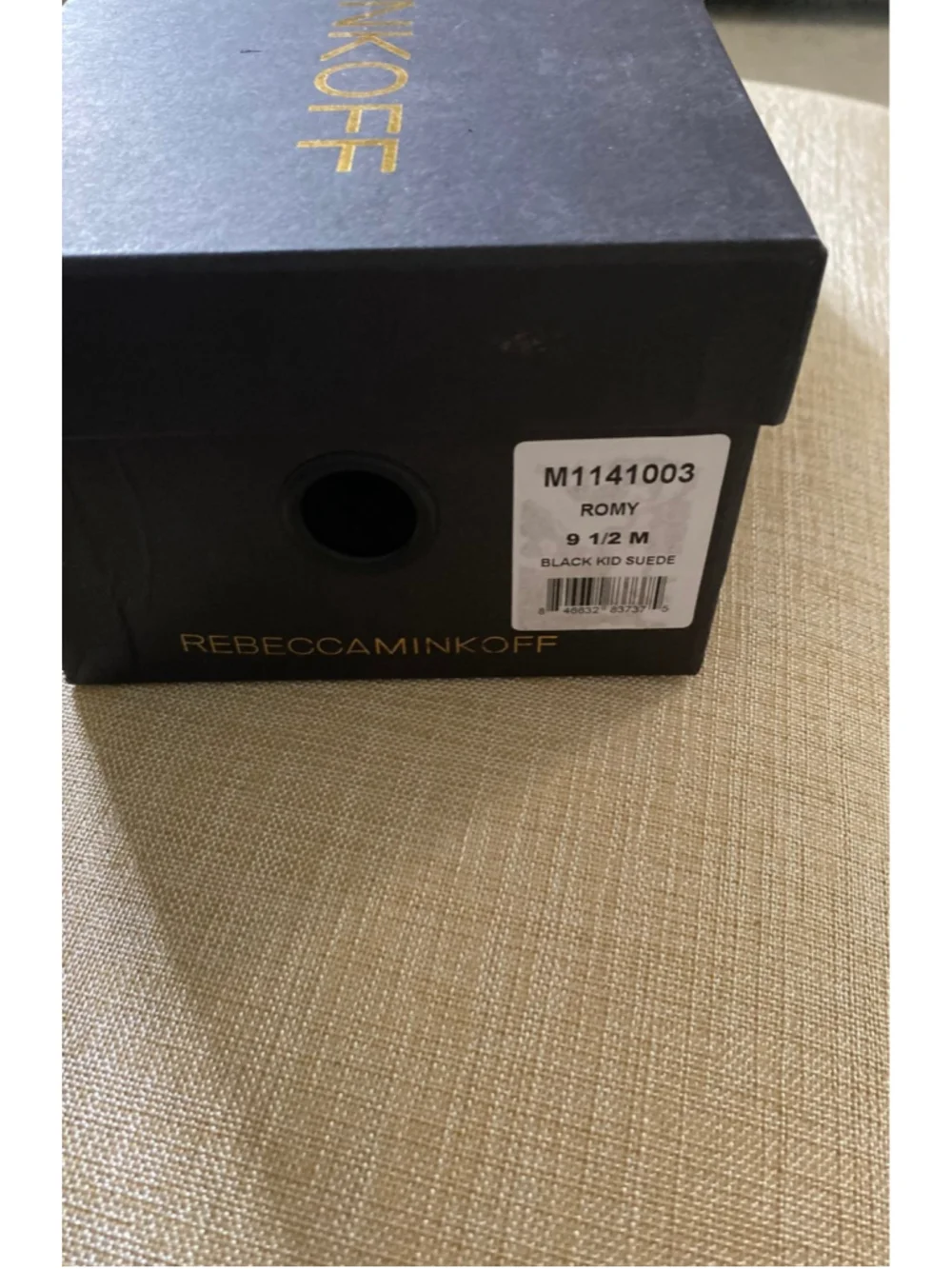 Rebecca Minkoff Black Suede Romy Slip on Shoes Flats New in Box